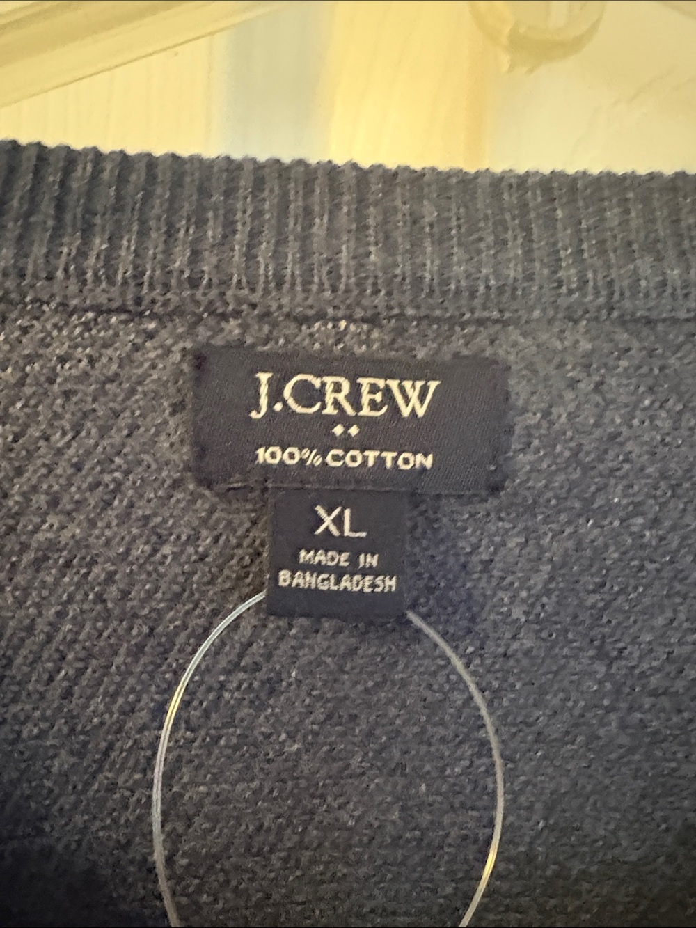 J. Crew Men's Dark Navy Crewneck Sweater - Picture 3 of 5